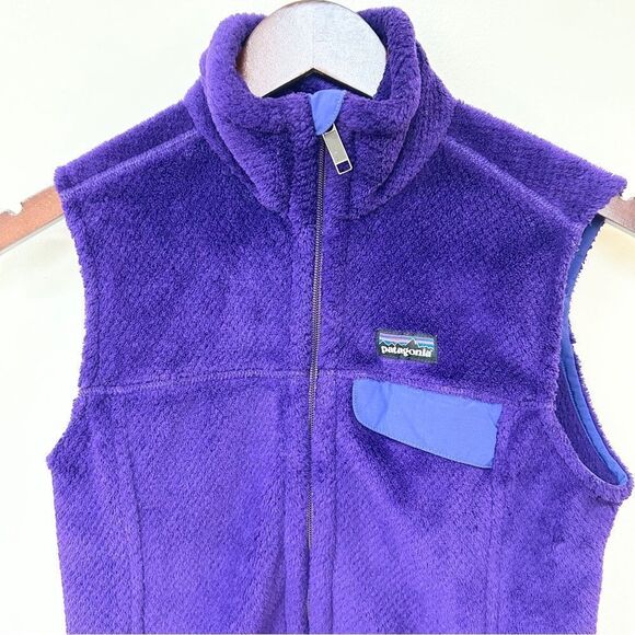 PATAGONIA Re-Tool Fleece Vest, Purple, Small pre-owned excellent condition - Picture 4 of 8